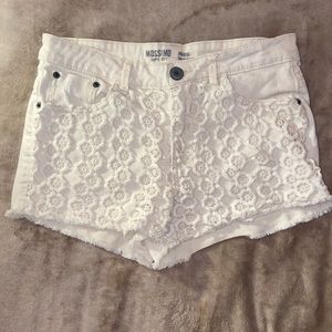 Lace Jean shorts
